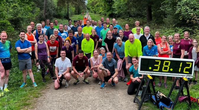 Horsham Joggers group at the first time trial