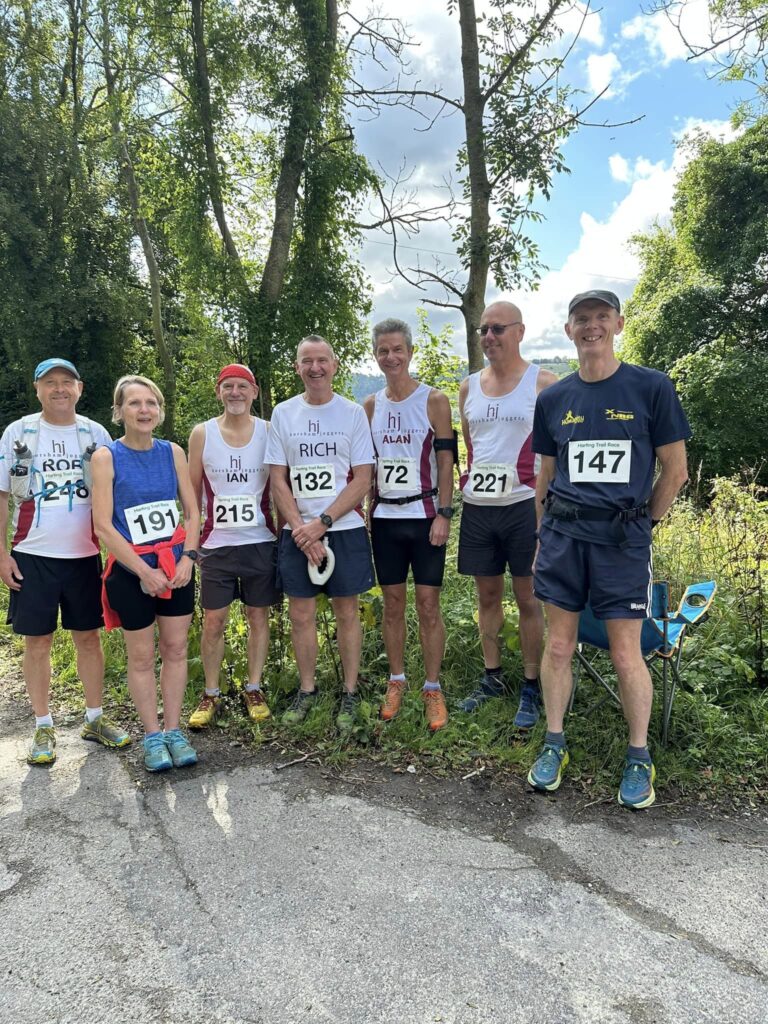 A group of runners