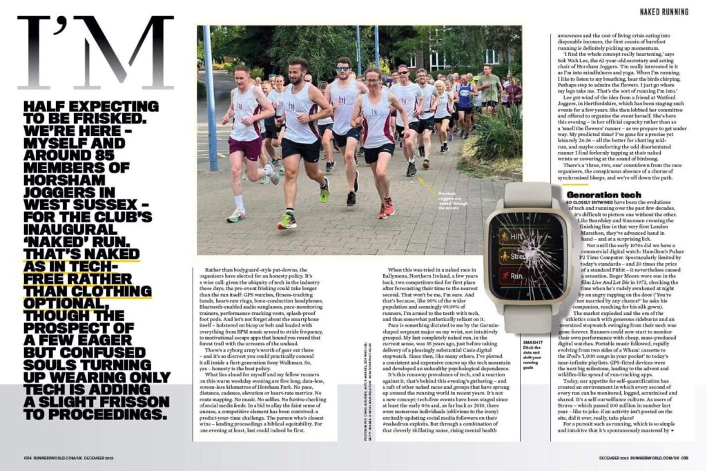 A photo of Runners World article