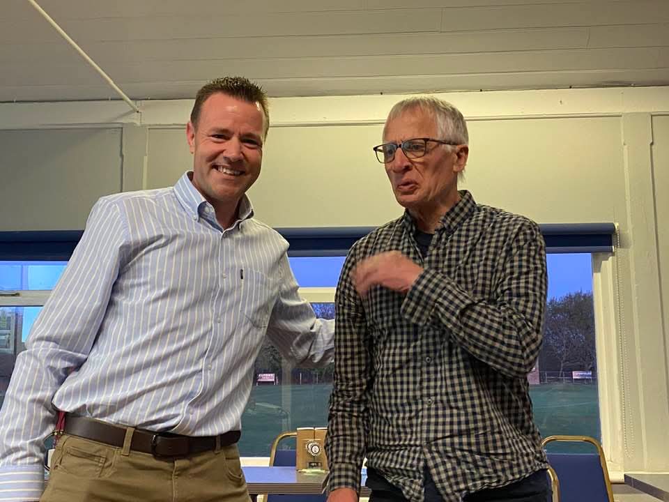 Steve Wilson (right) with Simon Holmes