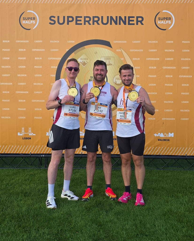Luke, Hadley and Lee with medals